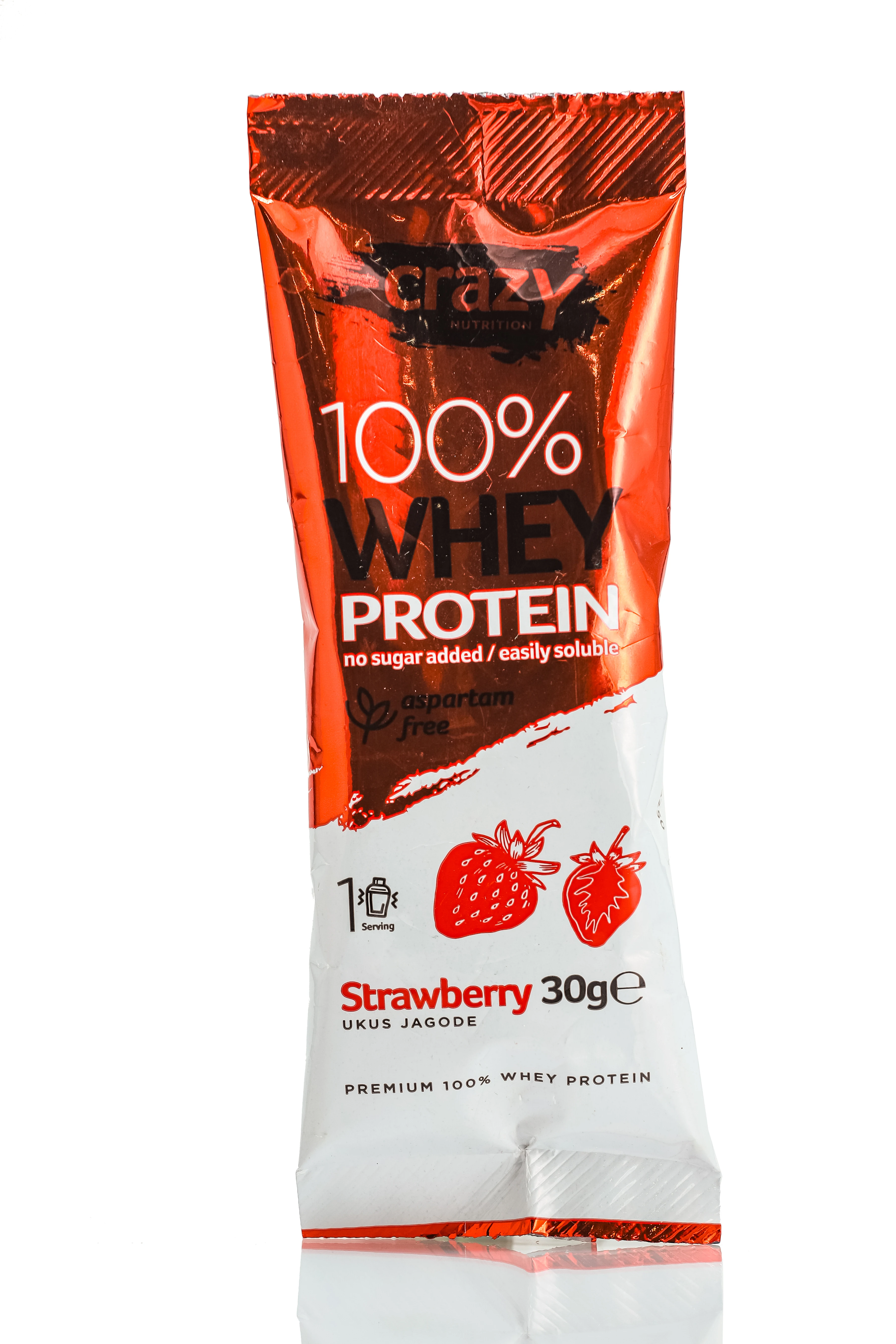 Protein jagoda 30 g Crazy Nutrition